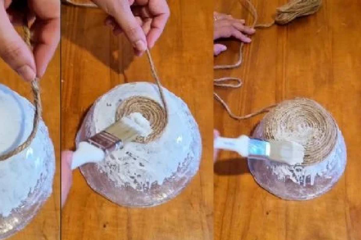 Egyszerű és gazdaságos: Alakítsd át a maradék juta zsinórt gyönyörű kulcstartó tálkává