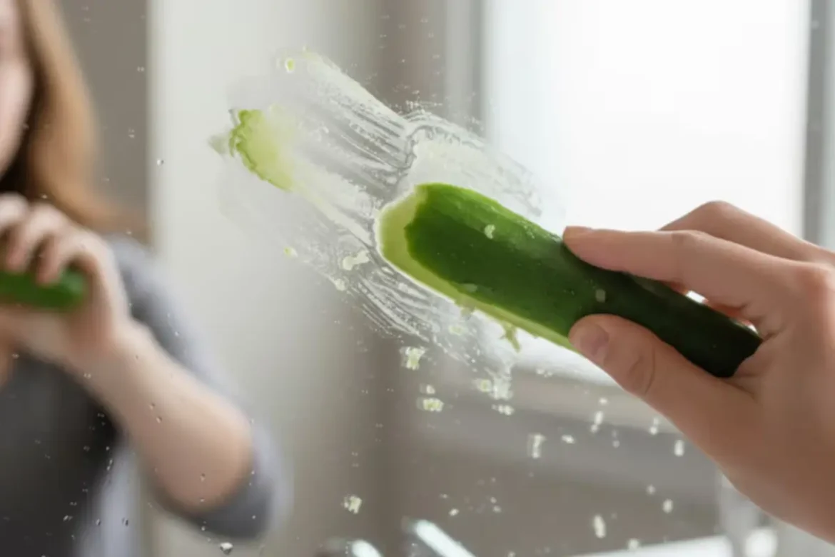 Uborkahéjjal az tükörért: Így tisztítsd ragyogóra természetesen